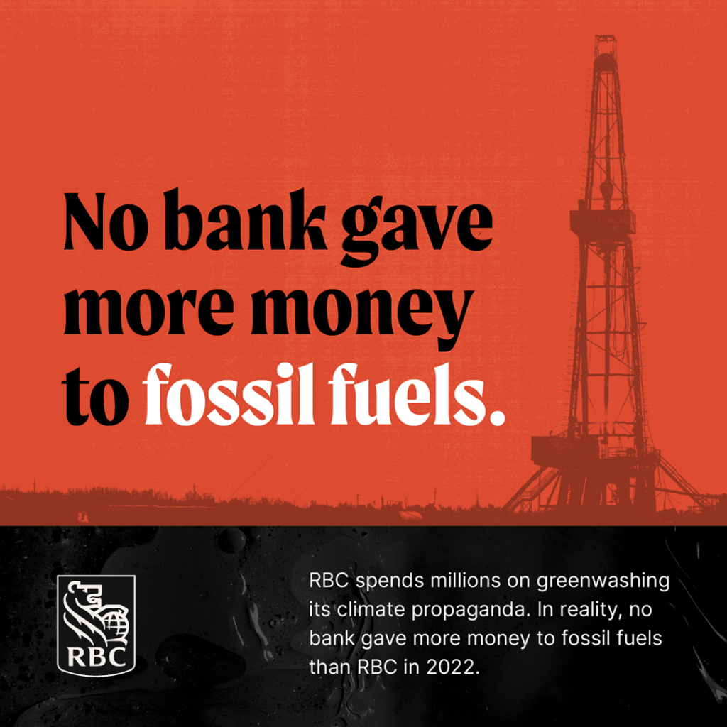 RBC named as world's #1 fossil fuel financier - RBC Revealed